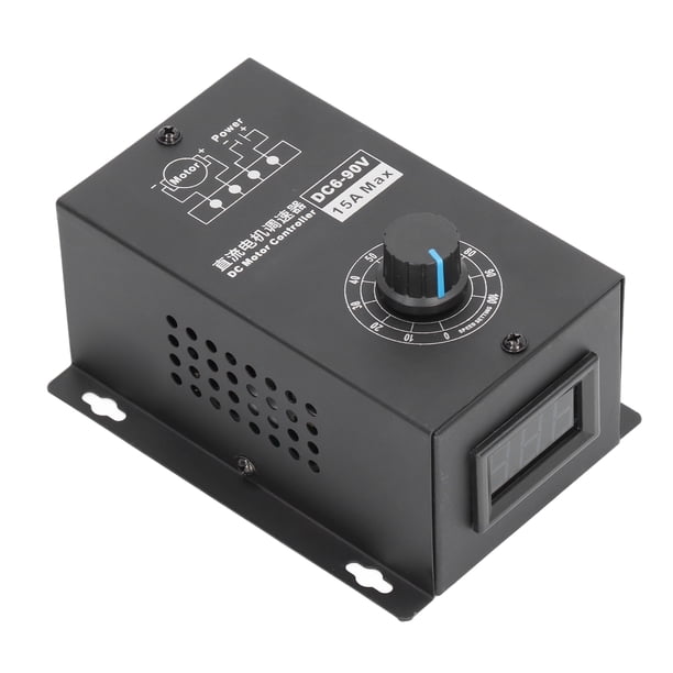 Regulador De Velocidad Del Motor, Control Electrónico Controlador De Velocidad Del Motor De CC Protección De Seguridad De Alta Estabilidad 6-90V 15A Para Protección De Corriente ANGGREK DC Motor Governor