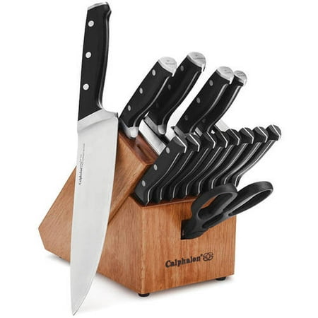 Calphalon Classic Self-Sharpening Cutlery Knife Block Set with SharpIN™ Technology, 15 (Best Way To Sharpen Global Knives)