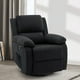 thumbnail image 1 of Korser Sillón Reclinable Giratorio 360°Adultos,Mecedora Pequeña Para Espacios Reducidos,Lino,Negro, 1 of 6