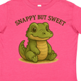 thumbnail image 4 of Inktastic Snappy but Sweet Cute Alligator Boys or Girls Toddler T-Shirt, 4 of 5