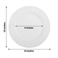 thumbnail image 3 of Efavormart Pack of 6 13" White Round Acrylic Beaded Charger Plates for Tabletop Decor Holiday Wedding Catering Event Decoration, 3 of 9