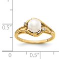 thumbnail image 5 of 14k 6mm FW Cultured Pearl A Diamond ring Y1924PL/A, 5 of 5