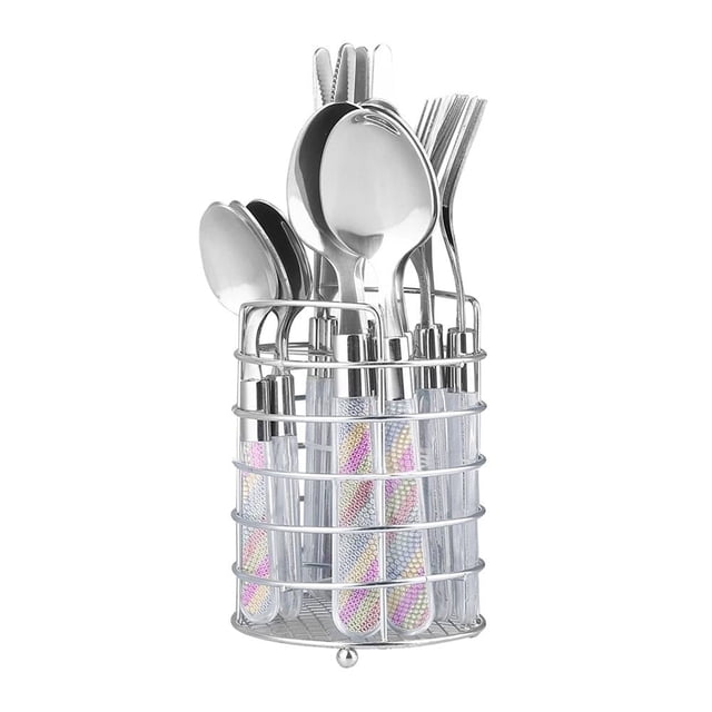 Set de Cubiertos Bareka Tubo Multicolor 17 Piezas