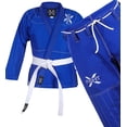thumbnail image 2 of FightX BJJ Gi for Men & Women Brazilian Jiu Jitsu GI Lightweight Suit with Free Belt (Blue, A3), 2 of 4