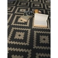 thumbnail image 2 of Furnish My Place Outdoor Accent Diamond Rug - 5 ft. 3 in. x 7 ft. 6 in., Charcoal, 2 of 8