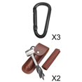 thumbnail image 1 of 2 brocas para madera, herramientas de supervivencia para bushcraft, camping, trabajo pesado 3 mosquetones., 1 of 9