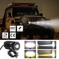 thumbnail image 2 of EIMELI 2PCS Motorcycle Headlight 6000LM Motorcycle LED Driving Lights 60W IP65 Waterproof Motorcycle Spotlight 360° Rotatable Fog Lamps with 3 Light Modes for Motorcycle SUV ATV, 2 of 10