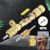 UUHYTG 1/4-5/16" AC Core Remover Tool, Refrigeration Line Repair Kit for R134A R410A, Brass HVAC Installation Extractor with Non-Slip Knob