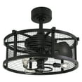 thumbnail image 7 of Vaxcel Humboldt Black Industrial Ceiling Fan with LED Light Kit and Remote, 7 of 7