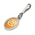 thumbnail image 2 of Green Lantern Blackest Night Orange Lantern Logo Antiqued Oval Charm Clothes Purse Suitcase Backpack Zipper Pull Aid, 2 of 5