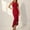 Red, variant on Drses‌‌ ‌‌‌‌‌‌‌‌‌‌‌‌‌Women's Crew Neck Sleeveless Bodycon Maxi Dress - Mermaid Cut with Ruffle Hem for Evening Cocktail Party