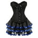thumbnail image 4 of Vestidos de corsé sexys para mujer, disfraz de talla grande, corsé burlesco por encima del busto y minifalda, conjunto de corsé con tutú, 4 of 4