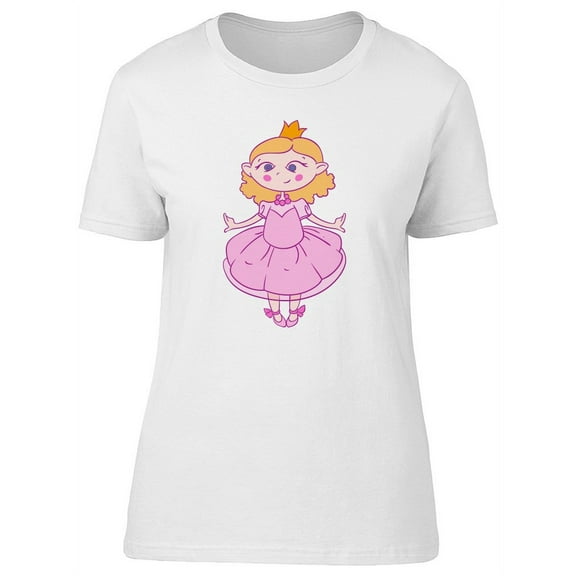Cute Blonde Pink Princess Girl Tee Women's -Image by Shutterstock