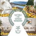 thumbnail image 6 of Sunflowers Outdoor Rug for Patio/Deck/Porch, Non-Slip Large Area Rug 5 x 7 Ft, Wooden Yellow Summer Botanical Elegant Pastoral Indoor Outdoor Rugs Washable Area Rugs, Camping Rug Carpet Runner, 6 of 8