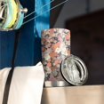 thumbnail image 3 of 20 Oz Pioneer Flower Coffee Tumbler Double Wall Insulated Stainless Steel Water Bottle | Metal Reusable Thermoses Flask with Cup Cap | Leak & Sweat Proof with Anti-Dust Lid, 3 of 7
