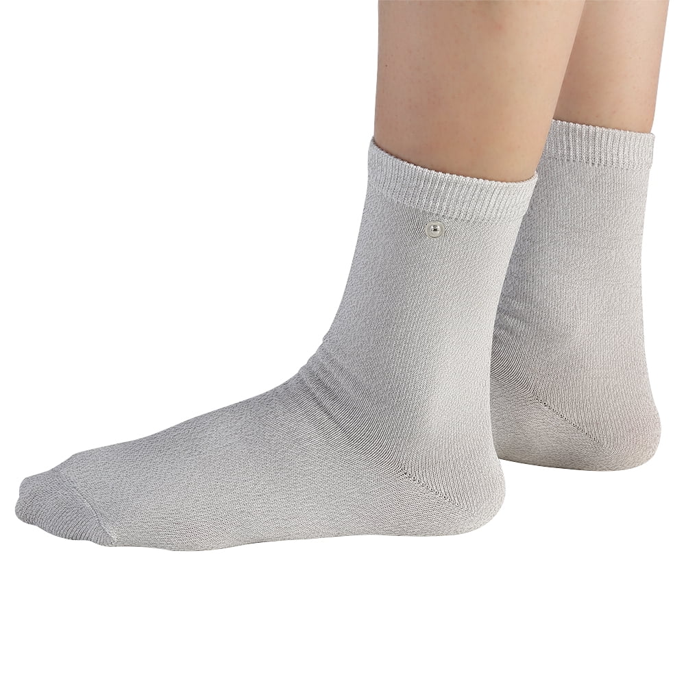 Peahefy Physiotherapy Socks, Electrode Massage Socks,1 Pair Electrode ...