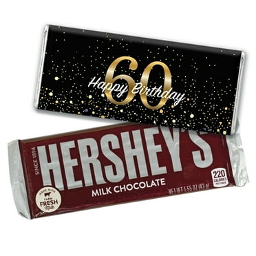 24ct 60th Birthday Candy Party Favors Hershey's Chocolate Bars - 24 Pack - ($2.08/bar)