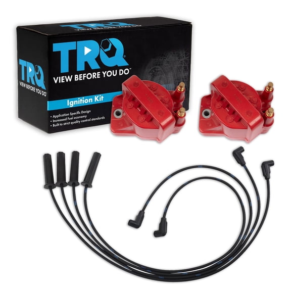 TRQ Ignition Coil Kit 3 Piece Fits 1998-2003 Chevrolet S10 1998-2003 GMC Sonoma 1998-2000 Isuzu Hombre