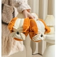thumbnail image 6 of Onmygogo Fuzzy Winter Animal Plush Indoor Slippers for Women and Men(Size 7-8.5,bulldog), 6 of 6