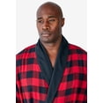 thumbnail image 4 of KingSize Men's Big & Tall Jersey-Lined Flannel Robe, 4 of 6