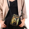 thumbnail image 4 of HELLHERO Black Cat Women Crossbody Bag Polyester 2 Layers Adjustable Shoulder Strap Crossbody Bag for Outdoor Travel, 4 of 7