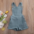 thumbnail image 3 of Infant Baby Boys Girls Bib Romper  Solid Color Suspender Pants, 3 of 6