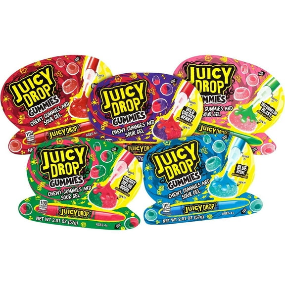 Juicy Drop Gummies - 2.01oz - 5 Pack - Randomly Picked - FREE SHIPPING