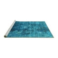 thumbnail image 2 of Ahgly Company Machine Washable Indoor Rectangle Persian Turquoise Blue Bohemian Area Rugs, 4' x 6', 2 of 4