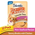thumbnail image 3 of Hartz Delectables Savory Broths Non Seafood Chicken Flavor Wet Treat for Cats ,1.4oz Pouch (12 Pack), 3 of 12