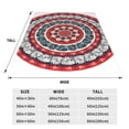thumbnail image 3 of Fotbe Round Design Manta de Franela Acolchonada con Estampado, Súper Suave y Esponjosa, Extra Grande para Sofá, Cama, Uso Todo el Año-50"x40", 3 of 7