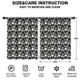 thumbnail image 2 of Blackout Kids Curtains,Black Daisy Flower White Blooms Pattern Childrens Insulated Curtains Set Of 2,Bedroom Essentials,Toddler Room Decor 42"x54", 2 of 5