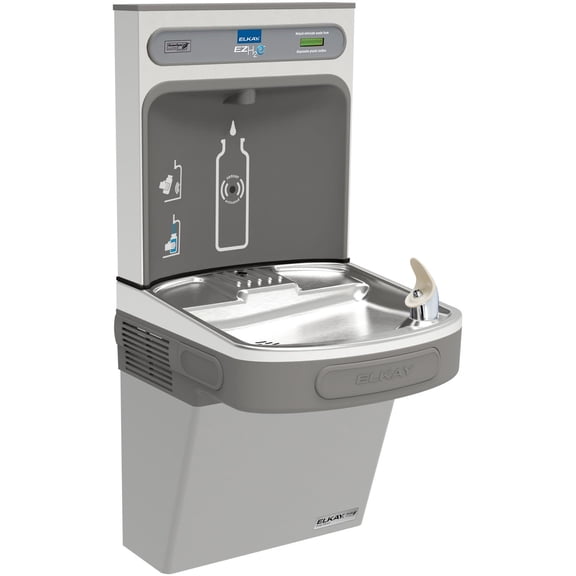 Elkay EZSG8WSLK Ezh20 18-3/8" Wall Mounted Single Station Hands Free Bottle Filler Combo -