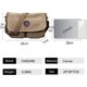 thumbnail image 3 of CHAO Khakishoulder Bag Bolso de Lona Bolsos de Hombro Unisex Bolso de Mensajero para iPad de 7,9 Pulgadas Maletín Hombres/Mujeres Bolso de Gimnasio Mochila Escolar de Trabajo, 3 of 5