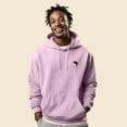 thumbnail image 4 of Dalix Yin Yang Embroidered Fleece Zip Hoodie Cold Fall Winter Mens in Light Pink XL X-Large, 4 of 5