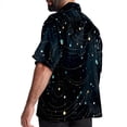 thumbnail image 3 of Virgo Constellation Men's Short Sleeve Beach Shirts Poplin Spread Collar Tops Casual Printed Button Down Summer Unisex, 3 of 6