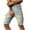 Gray, variant on Men's Denim Shorts Ripped Casual Pocket Solid Color Elastic Tight Denim Shorts Black