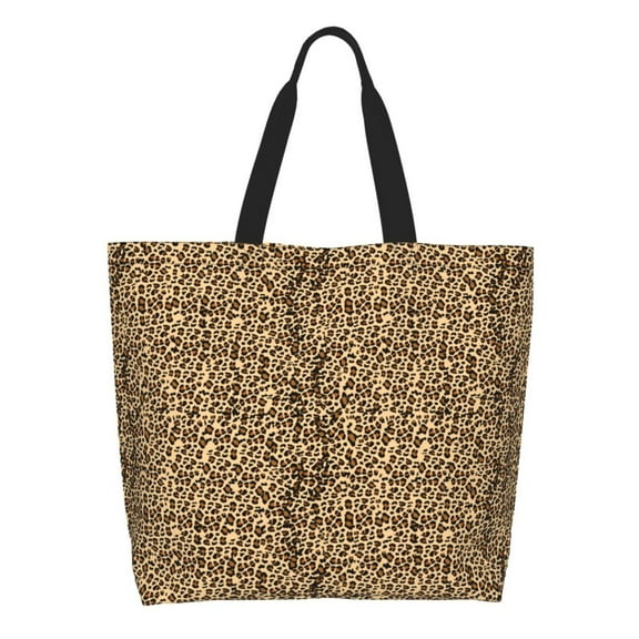 Kdxio Leopard Print Brown Casual Tote Bags Women Big Capacity Shoulder Bag for Women Travel Shoulder Bags Handbags