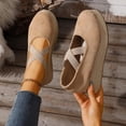thumbnail image 4 of Khaki Feminine Casual Shoes With Wedge Heel And Round Toe Design Great For Daily Comfort Ideal For Various Activities, 4 of 9