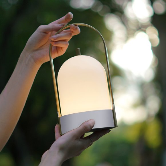 Tubicen Lampe de Table Portable à DEL, Lampe à Batterie Rechargeable 4000 mAh avec Port USB, Lampe de Chevet Tactile à 3 Niveaux de Luminosité, Veilleuse Sans Fil pour Intérieur Extérieur