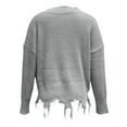 thumbnail image 3 of Aayomet Womens Sweaters Women's Long Balloon Sleeve Crew Neck Sweater Tops Waffle Knit Soft Pullover Jumper,Gray S-XXL, 3 of 5