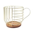 thumbnail image 2 of veasfak Coffee Capsule Holder Coffee Capsule Container Cup Organizer Wire Coffee Capsule gold no letters, 2 of 9