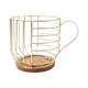 thumbnail image 2 of Soporte para cápsulas de café Contenedor para cápsulas de café Organizador de tazas Cápsula de café de alambre oro sin letras, 2 of 9