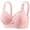 Pink, variant on Lace Bras for Women No Underwire, Plus Size Wireless Comfortable Breathable Bralettes, No Padded Lace Bra