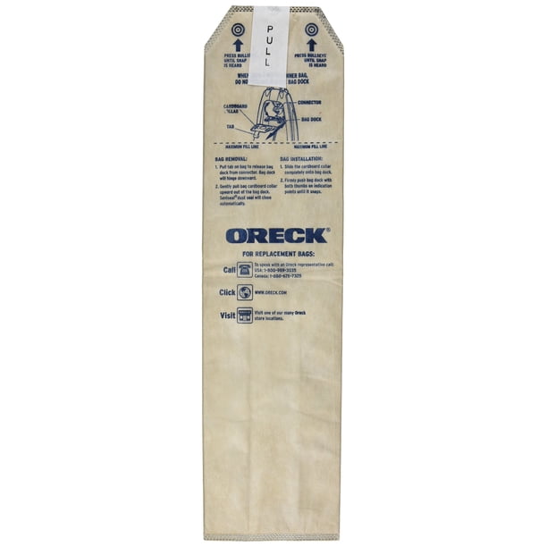 Bolsas de aspiradora Oreck Magnesium HEPA verticales, paquete de 6