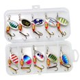 thumbnail image 2 of 10 piezas Señuelos de pesca Spinnerbait Zulema Cebos para Salmon Bas Estilo A, 2 of 8