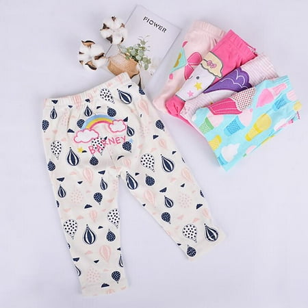 CradlePlanet 5 Piece Infant & Toodler Organic Cotton Pants Multicolor
