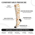 thumbnail image 3 of Lsque Cute Duck And Flower Pattern Sport Compression Socks for Men & Women 15-20 mmHg Knee High Nurse Pregnant Running Medical and Travel Athletic, 3 of 6