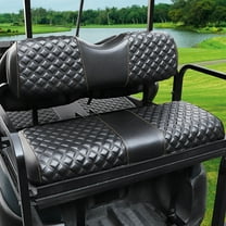 Roykaw Golf Cart Seat Covers Kit for Aftermarket Rear Seat, Breathable & No Drilling Required