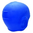 thumbnail image 4 of Gorro de natación de silicona impermeable Nikou 3D para adultos pelo largo azul oscuro, 4 of 15