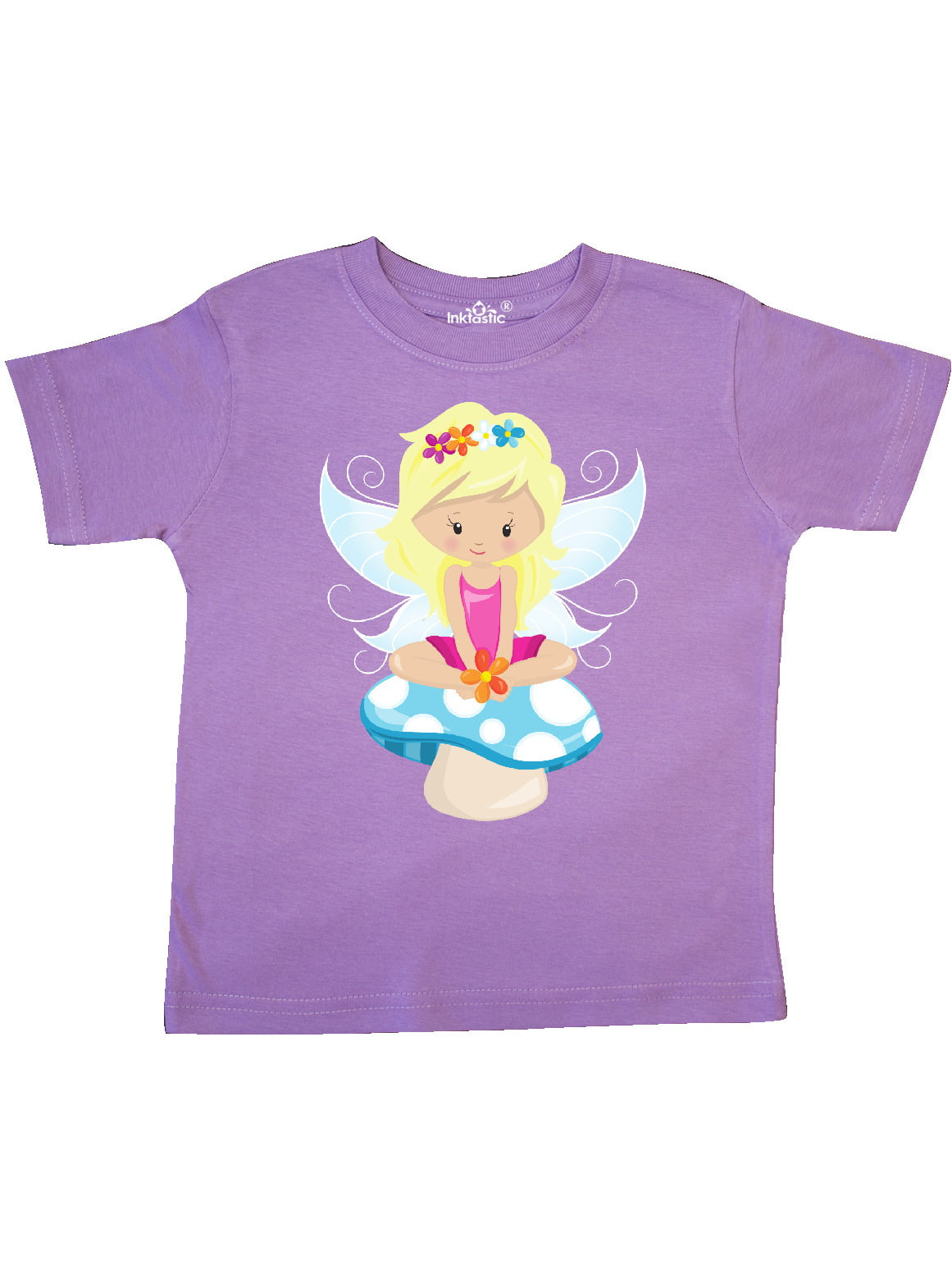 inktastic African American Fairy Fairy Sitting on Mushroom Toddler T-Shirt